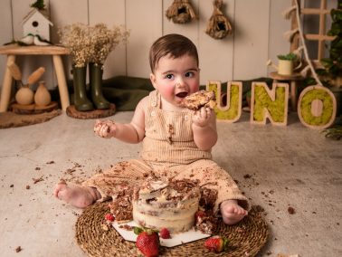 Smash Cake minimalista en estudio en Alicante